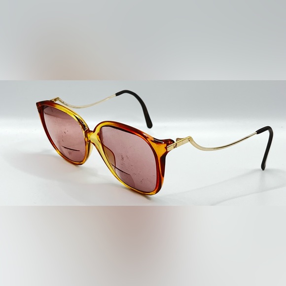 Vintage Viennaline 1479 Brown Oval Sunglasses Frames Only - Picture 2 of 8